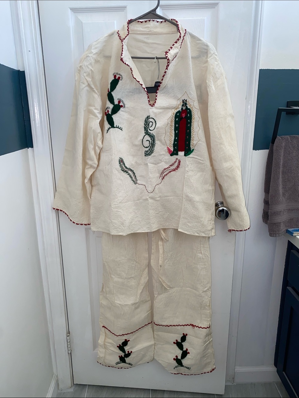 Men’s Hand made Our lady of Guadalupe set